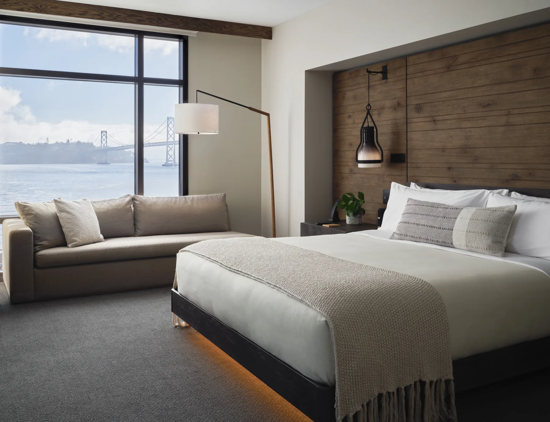 Ferry House Suite bedroom at 1 Hotel San Francisco
