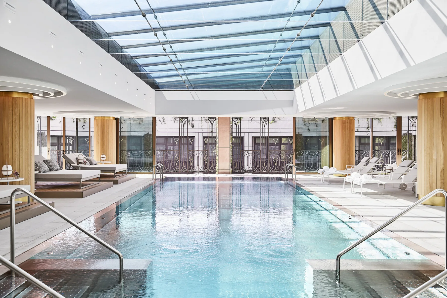 Indoor swimming pool at Four Seasons Hotel Madrid