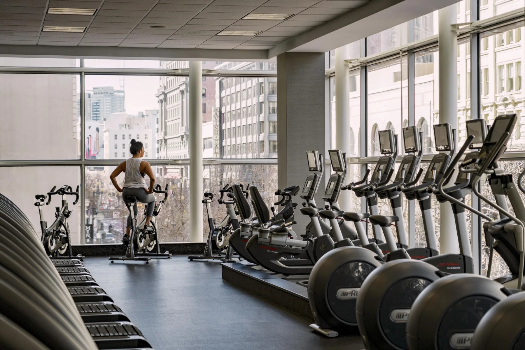 Fitness centre at Four Seasons Hotel San Francisco