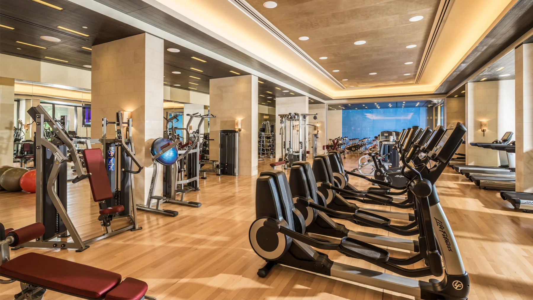 Fitness centre at Four Seasons Resort Dubai at Jumeirah Beach
