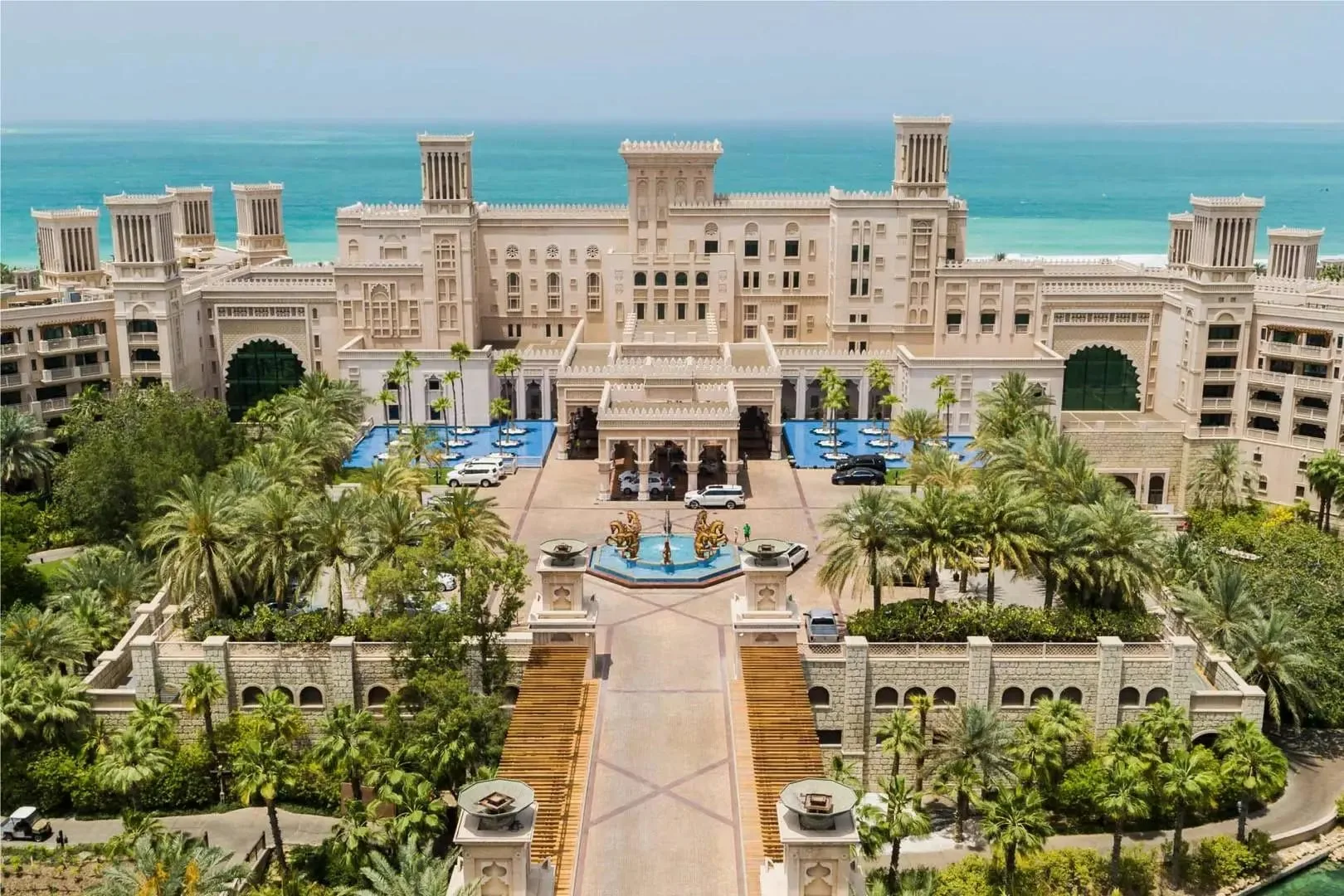 Jumeirah Al Qasr resort exterior and gardens