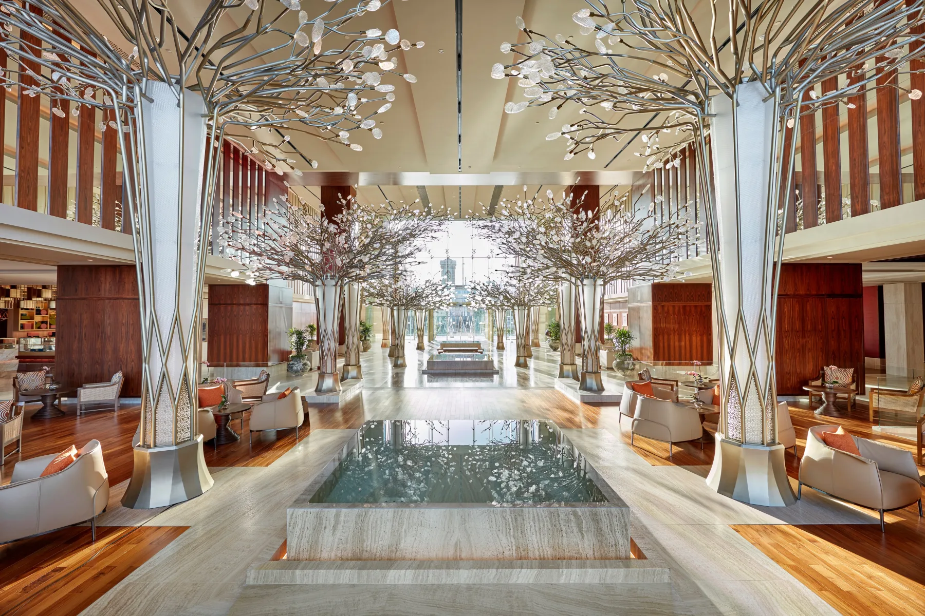 Lobby interior at Mandarin Oriental Jumeira