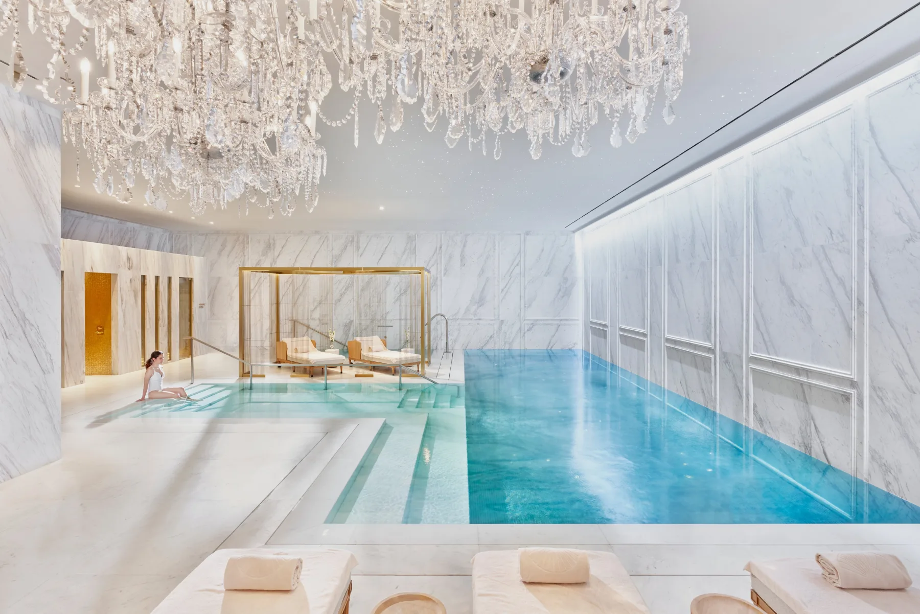 Indoor spa pool at Mandarin Oriental Ritz, Madrid